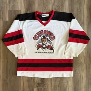 Vintage Winston Salem Icehawks Hockey Jersey Mens Size XL Kobe 1990s RARE UHL